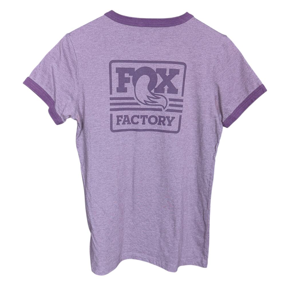 Fox Racing Factory Youth Girls Purple Ringer T-Shirt Size XL Riding Racing Kids - Picture 7 of 7